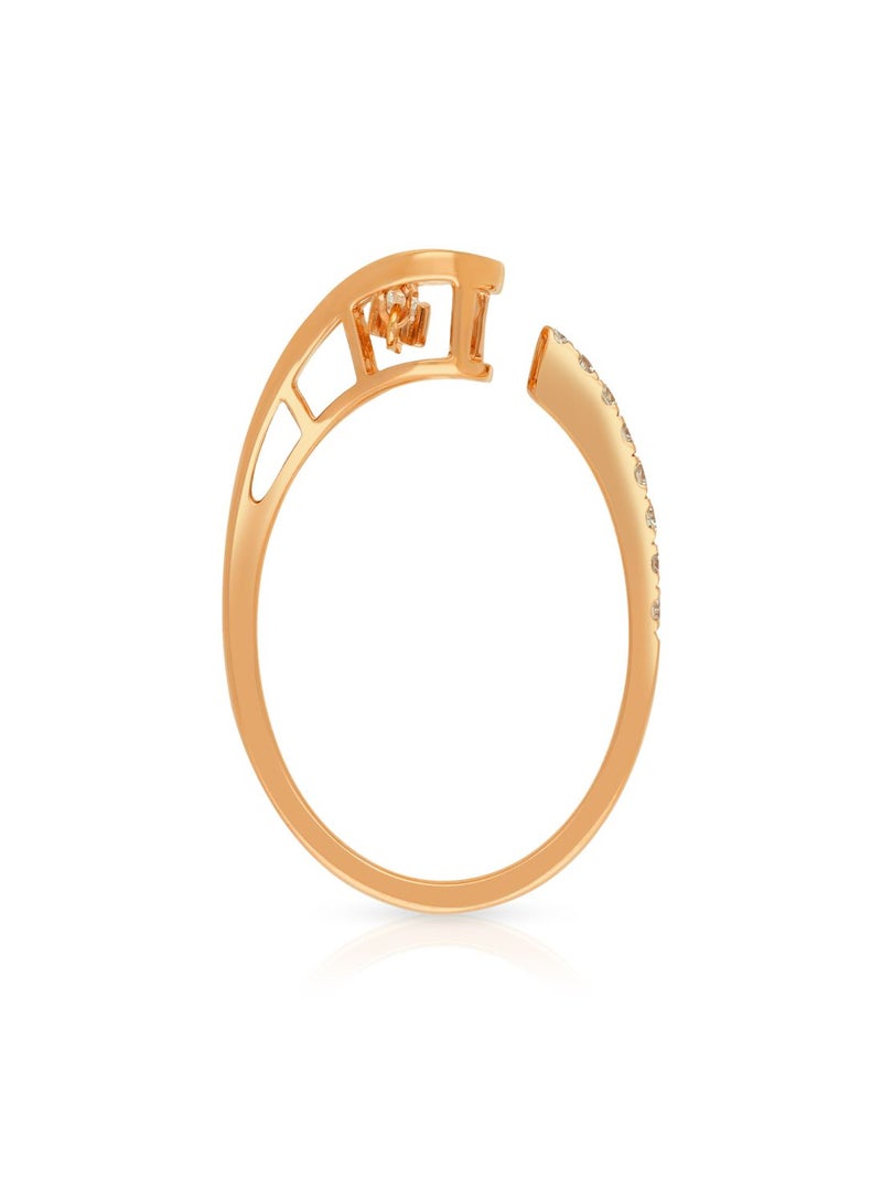 Malabar Gold and Diamonds 18 Karat 750 Purity Mine Diamond Ring MPRGHTH029RN1 - Image 3